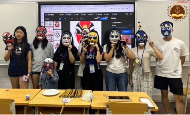 vẽ mặt nạ kinh kịch đại học ký nam