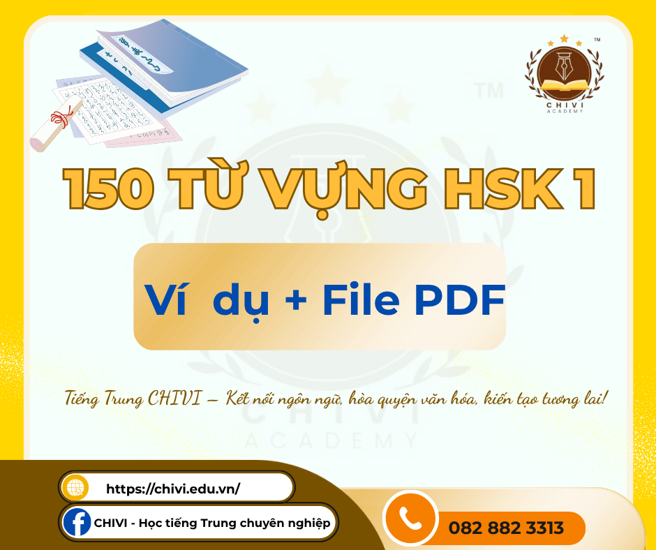 150 TỪ VỰNG HSK1