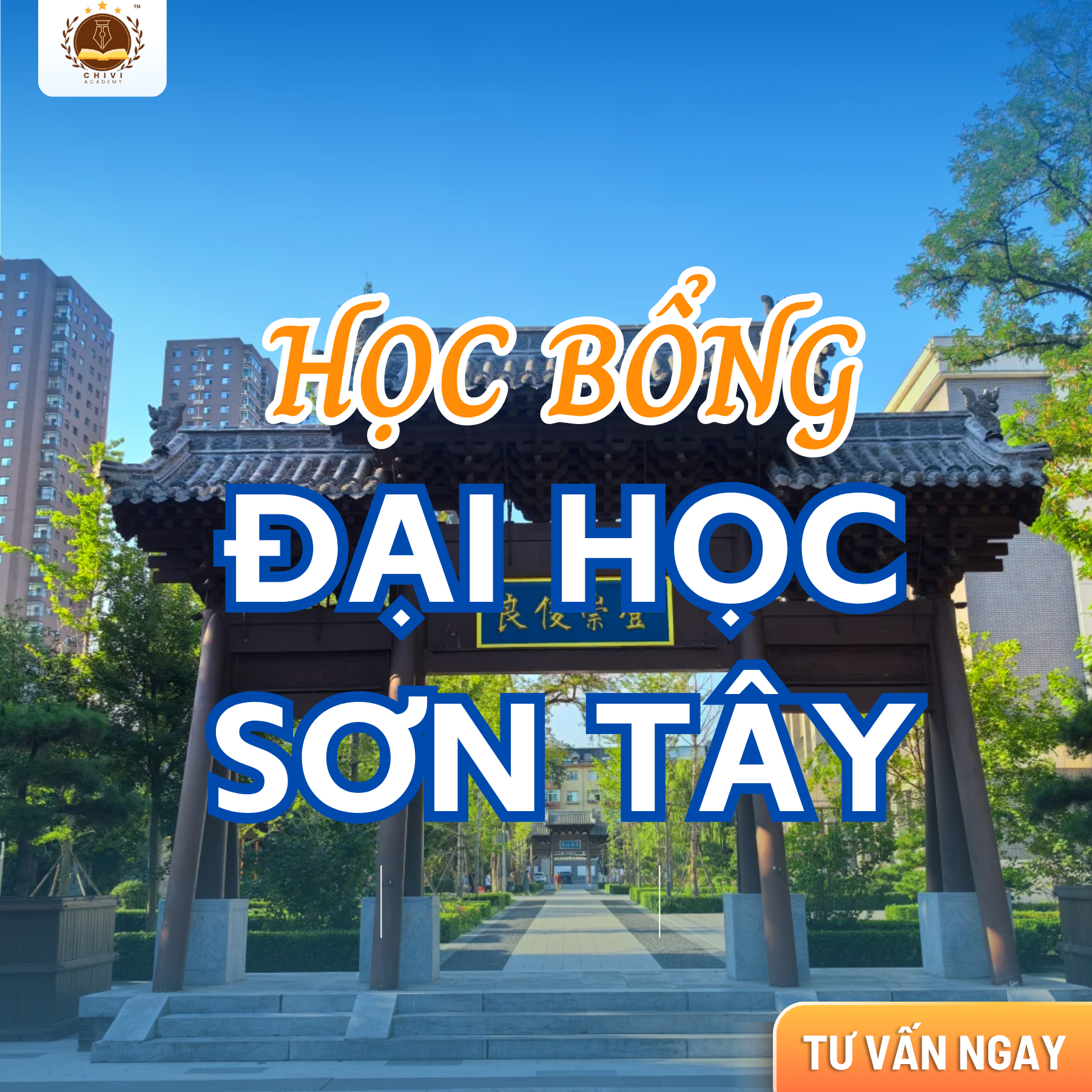 Học bổng 1 năm tiếng tại Đại học Sơn Tây năm 2026