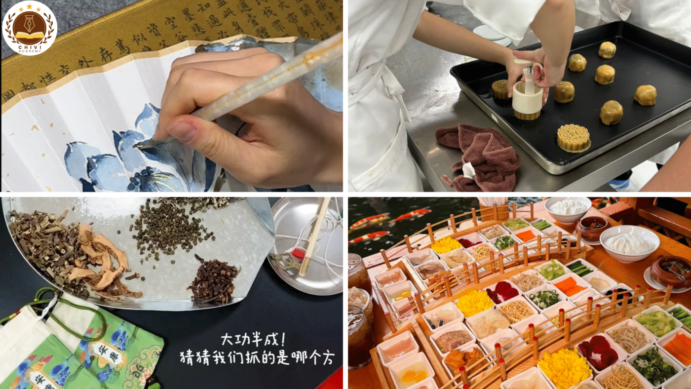 Làm túi Thơm - Làm bánh trung thu - Làm đèn sen