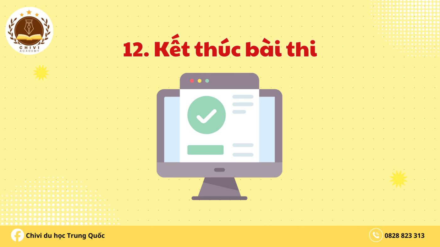 Kết thúc bài thi