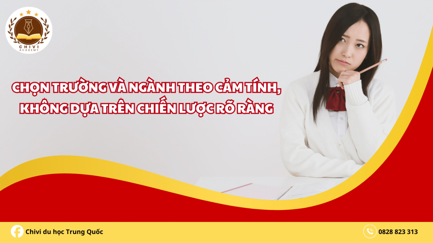 Chọn trường và ngành theo cảm tính, không dựa trên chiến lược rõ ràng