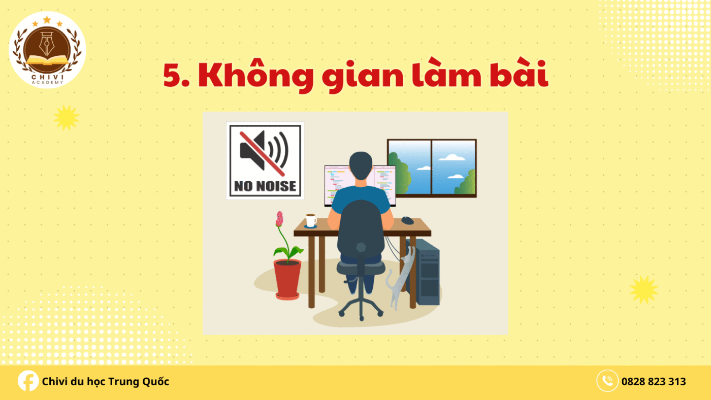 Không gian làm bài