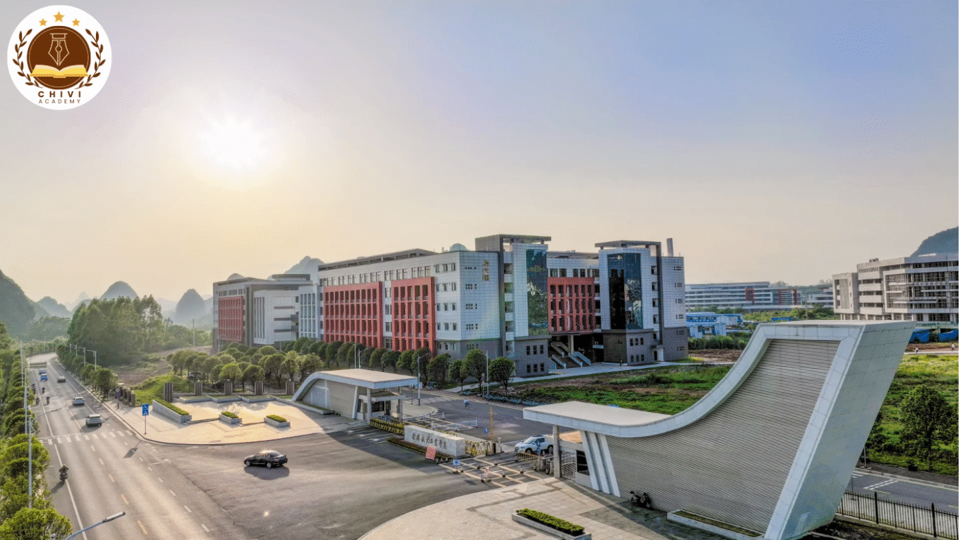 Vị trí địa lý của Học Viện Công nghệ Hàng Không Vũ Trụ Quế Lâm