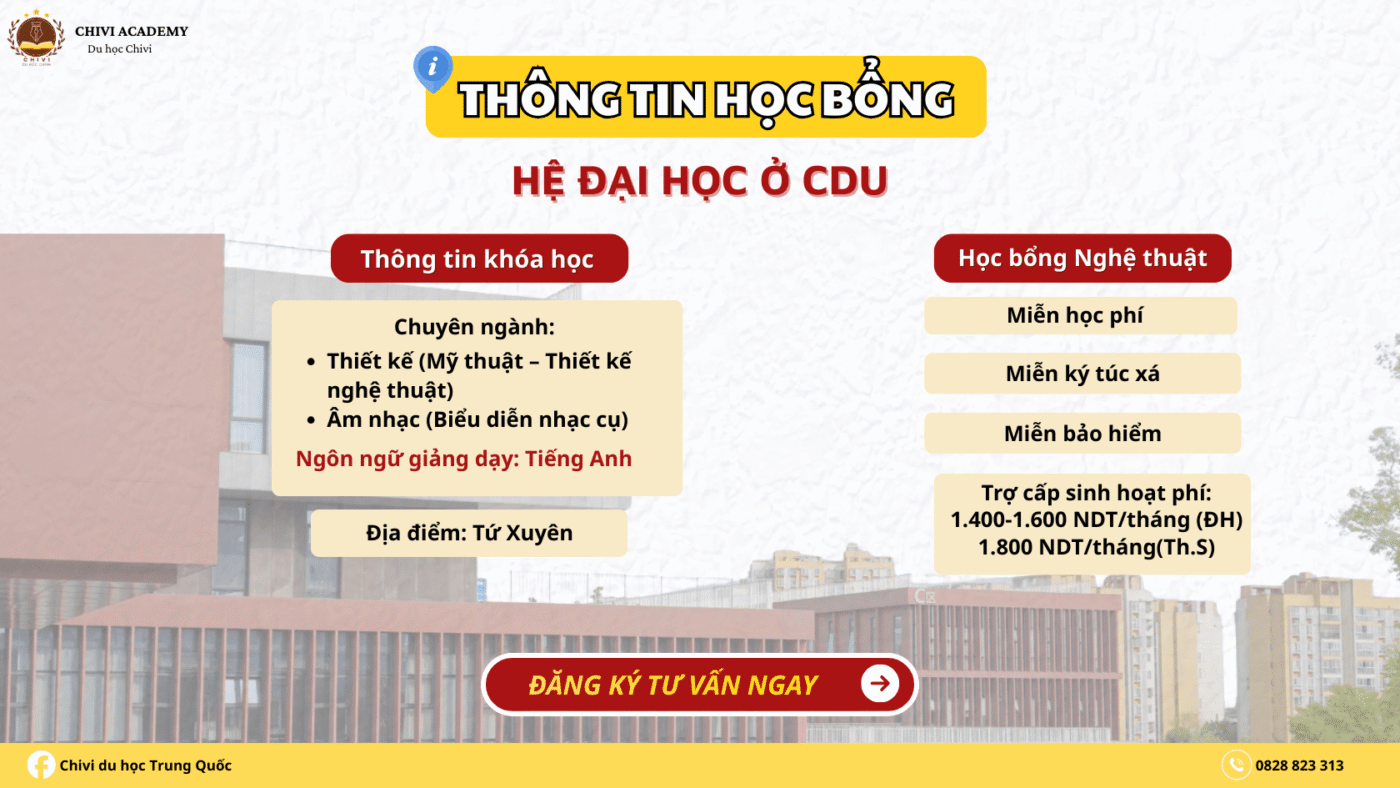 Chương trình học bổng tại Đại học Thành Đô - 成都大学