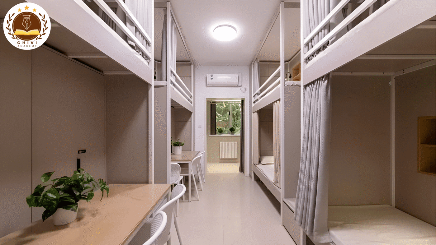 Hệ thống ký túc xá tiện nghi