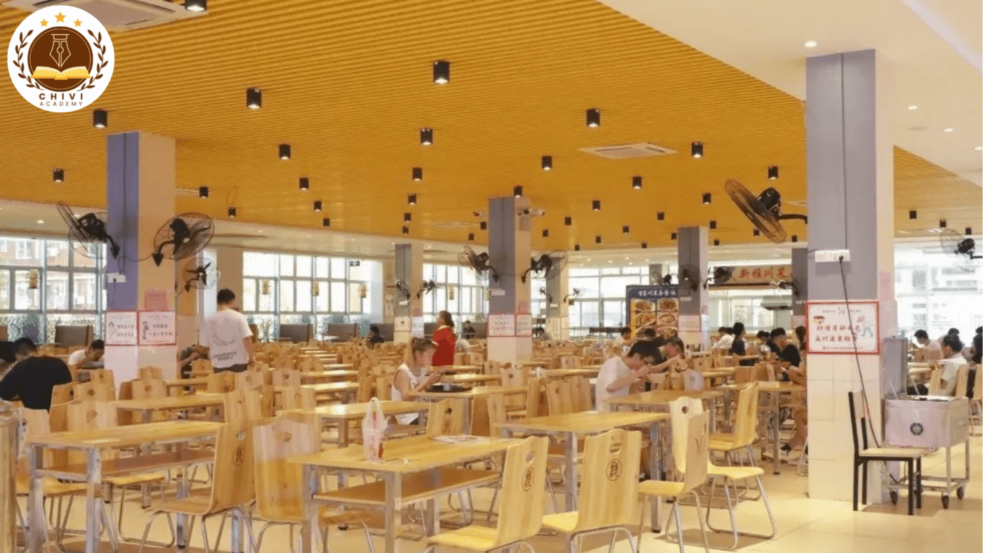 Khu nhà ăn Học viện công nghiệp Hàng không Vũ trụ Quế Lâm