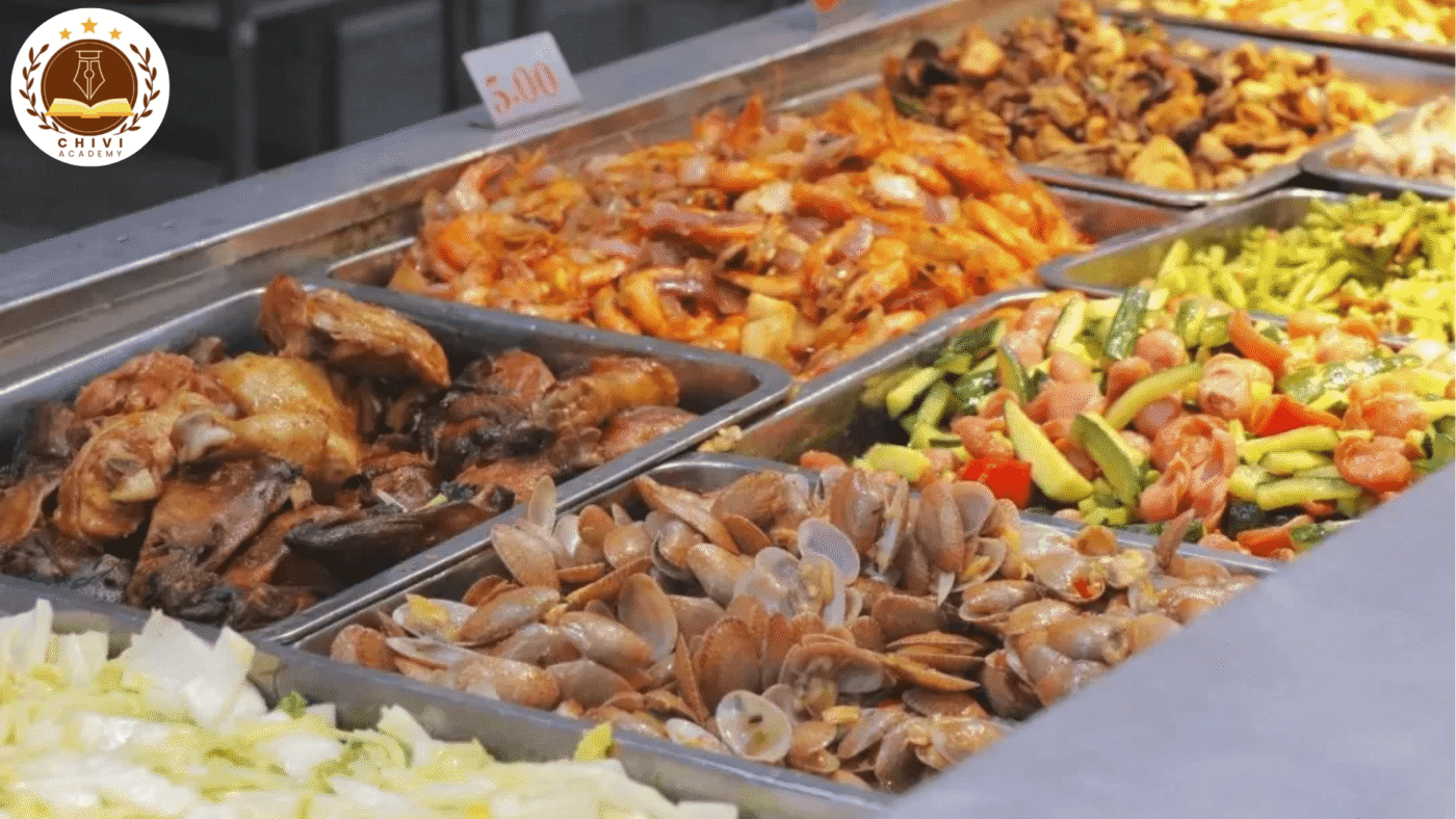 Nhà ăn Học viện công nghiệp Hàng không Vũ trụ Quế Lâm