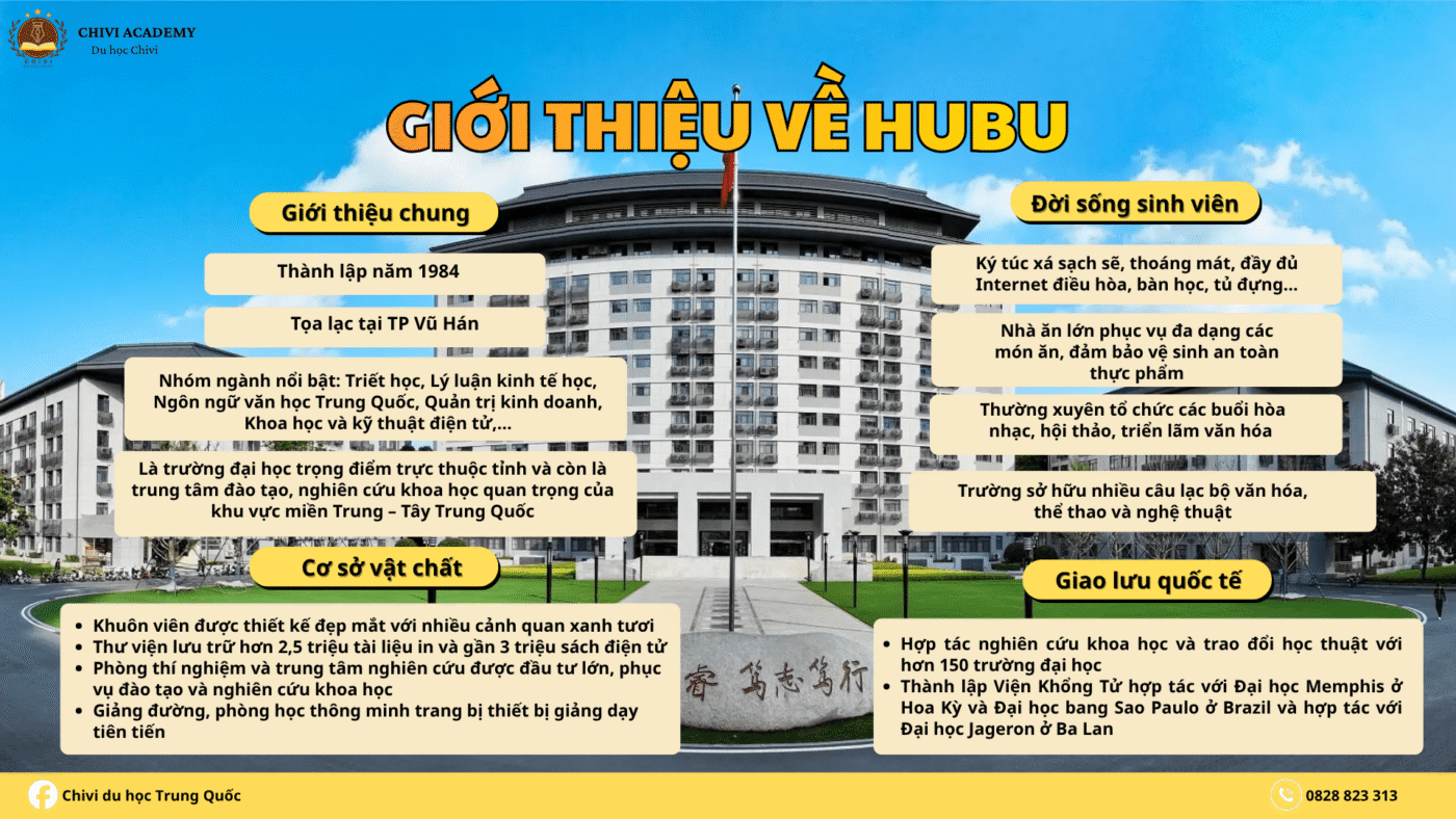 Học bổng Giáo viên Tiếng Trung tại Đại học Hồ Bắc