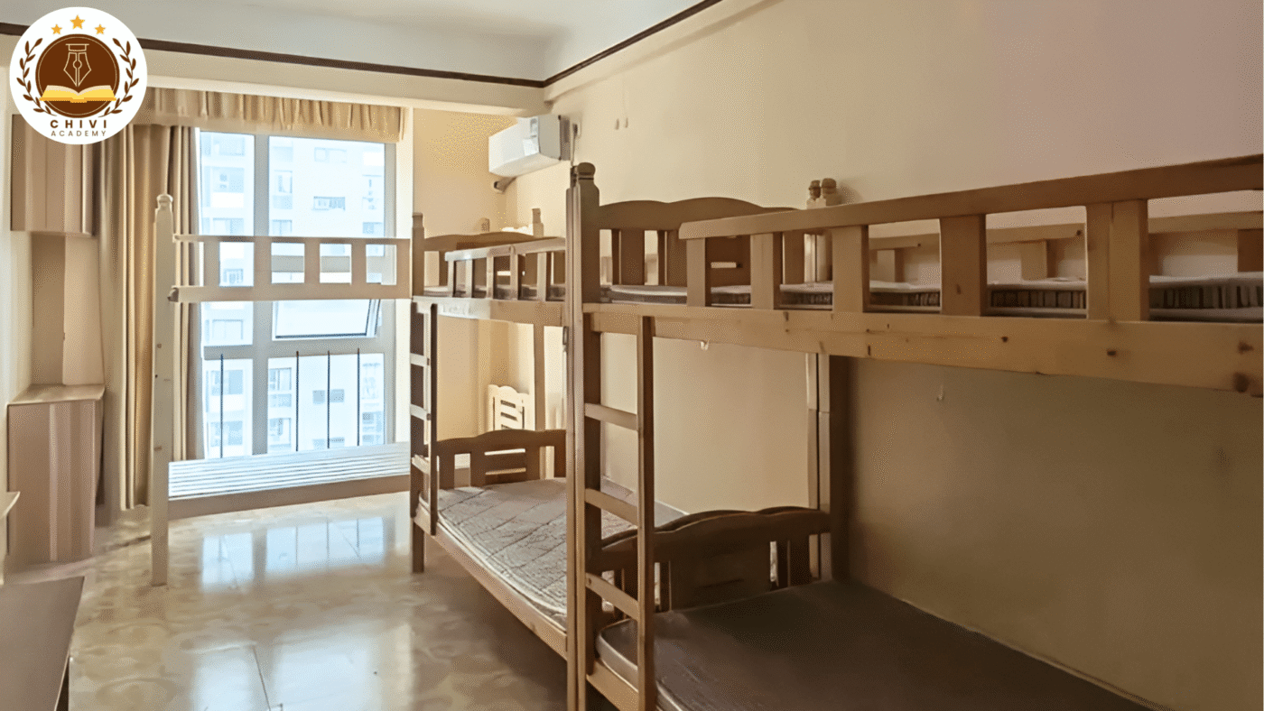 Ký túc xá tiện nghi, phù hợp du học sinh