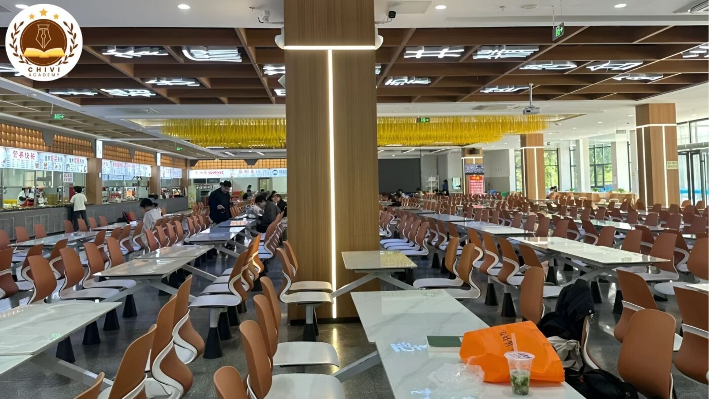 Nhà ăn tại Học viện nghề Thương mại Sơn Đông