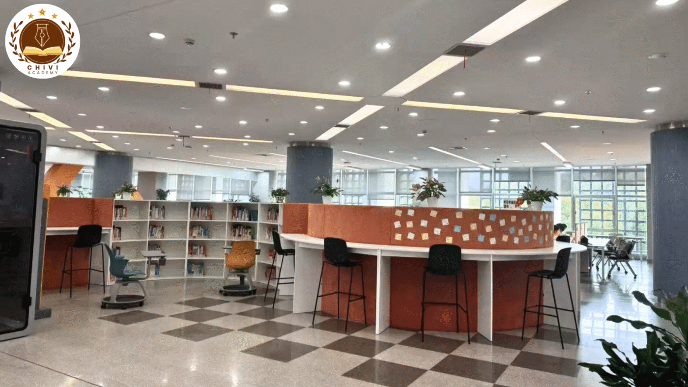 Thư viện tại Học viện Kĩ thuật nghề Nam Ninh