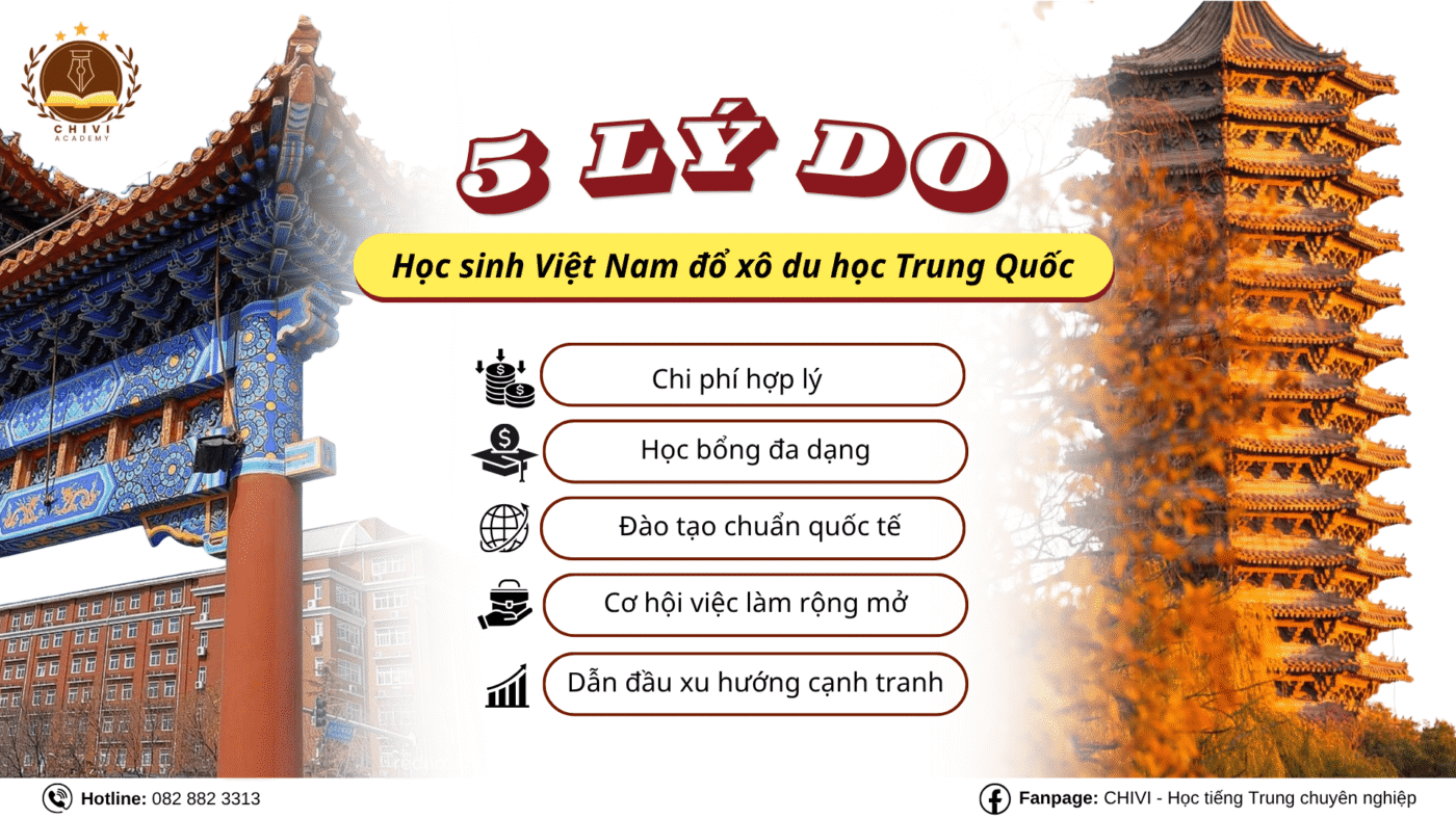 5 Lý do học sinh Việt Nam đổ xô dì du học Trung Quốc