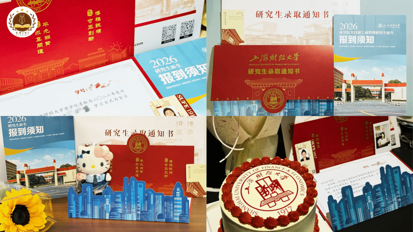 Giấy báo trúng tuyển trường Đại học Tài chính Kinh tế Thượng Hải 2026