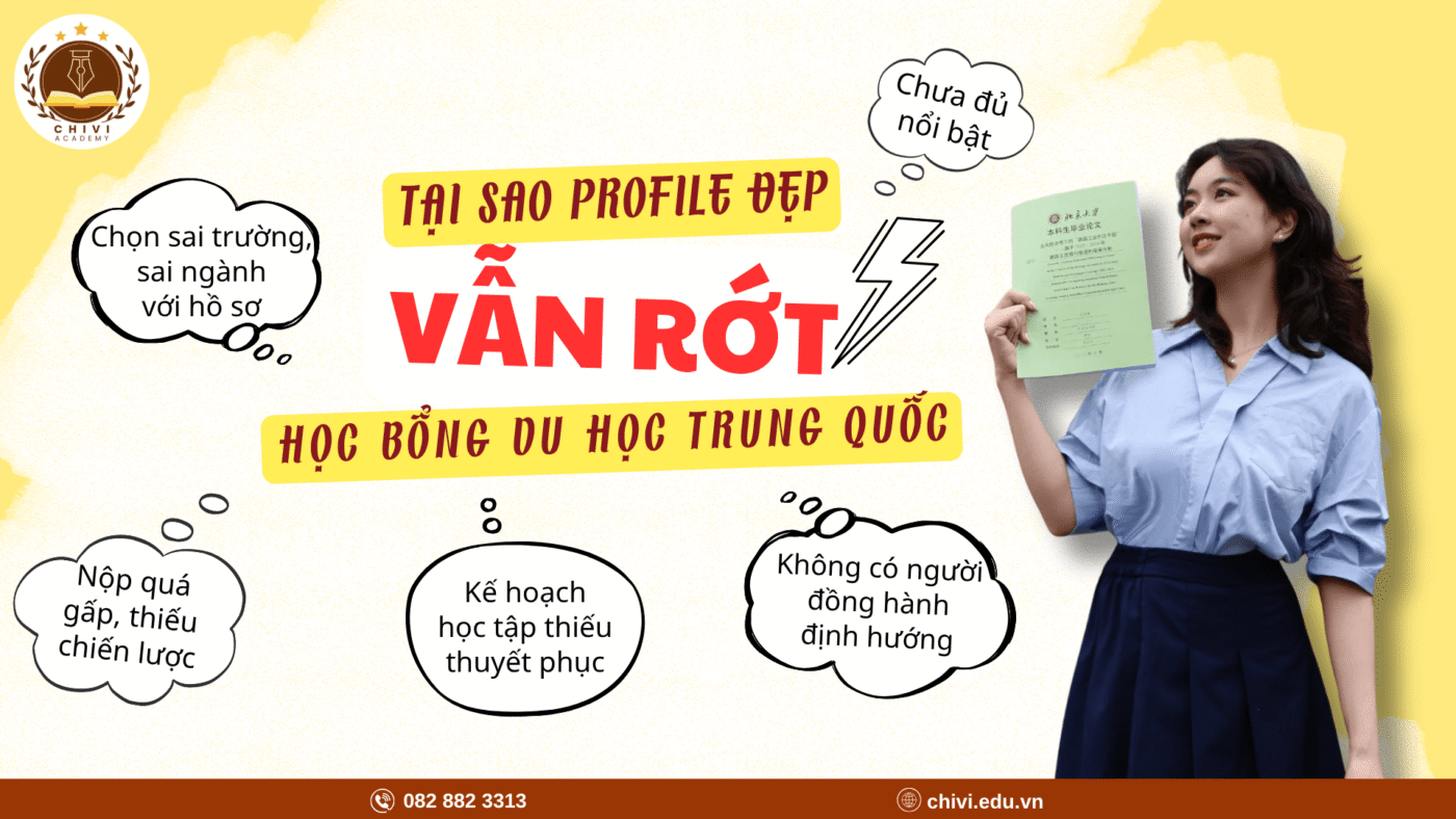 Tại sao profile đẹp vẫn rớt học bổng?