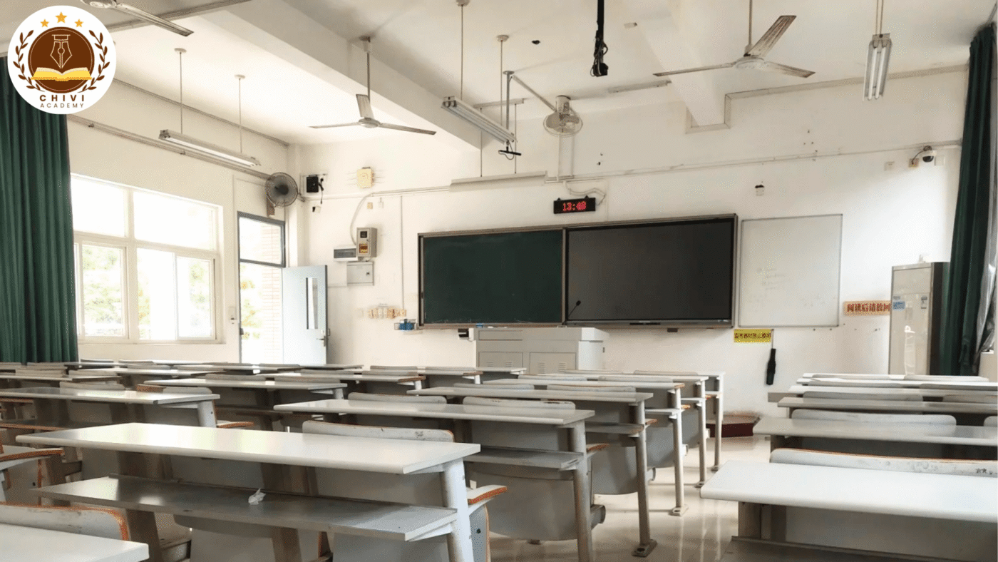 Lớp học tại Đại học Công nghệ Hạ Môn
