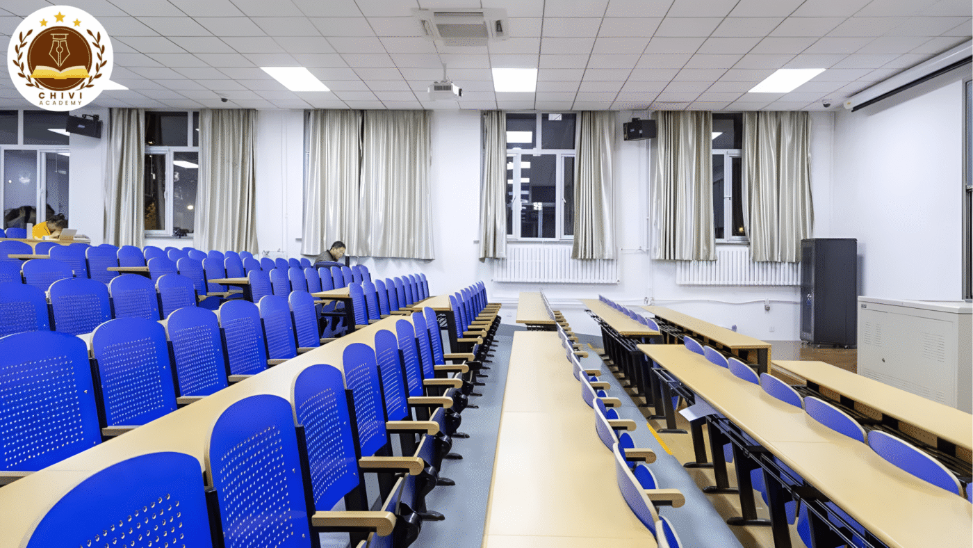 Giảng đường tại Đại học Địa chất Trung Quốc