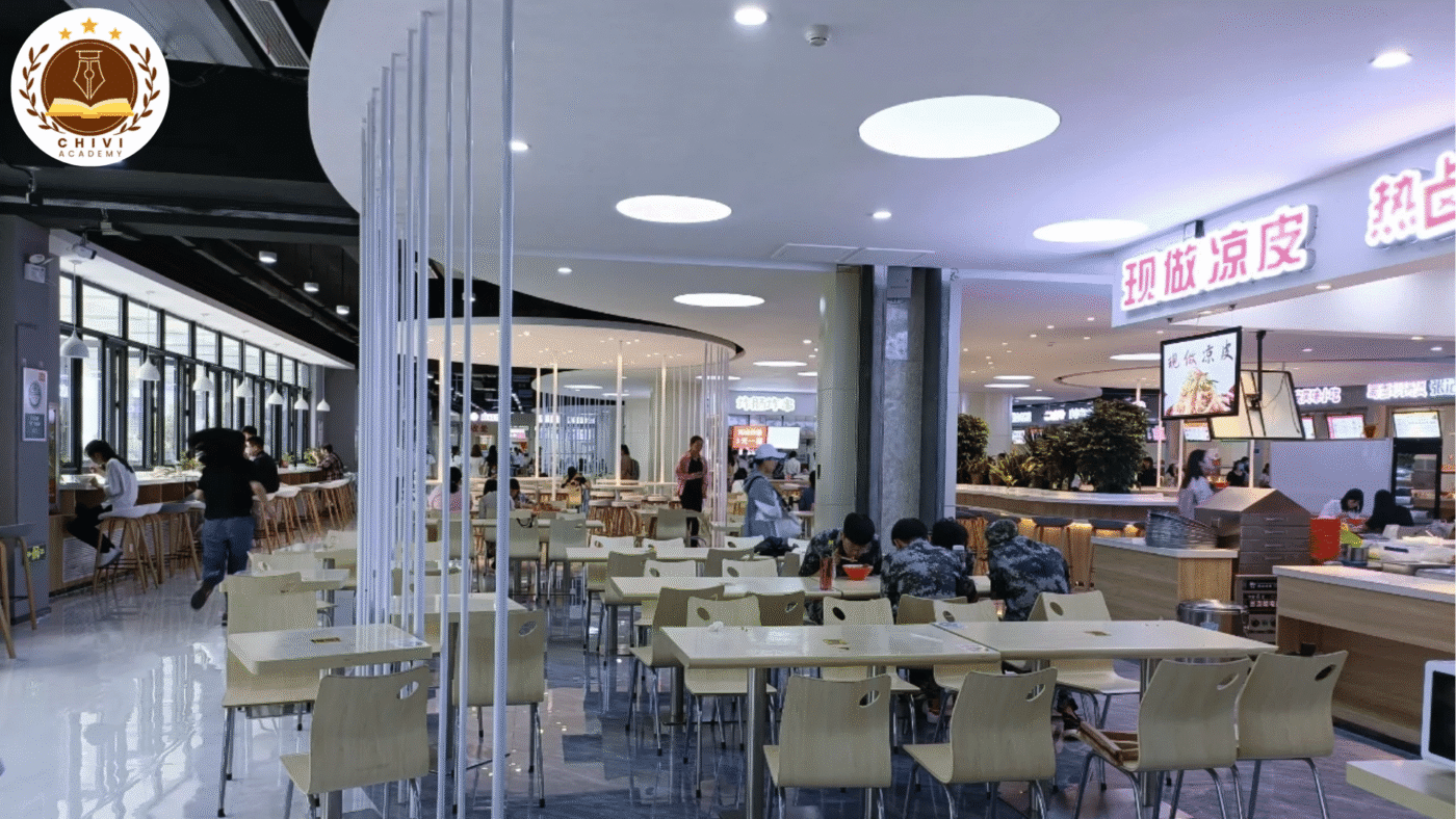 Nhà ăn tại Đại học sư phạm Hà Bắc
