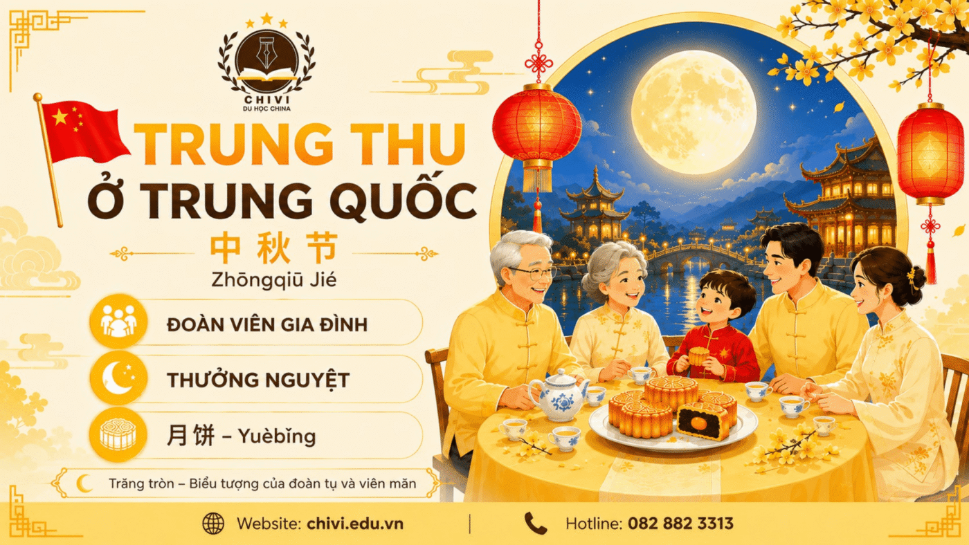 Gia đình quây quần bên nhau vào trung thu